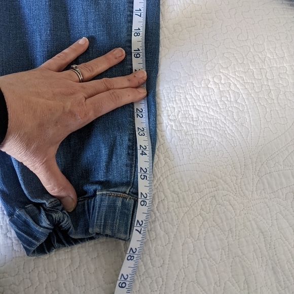 𝅺BLANKNYC High Waist Denim Joggers Jeans 28 pull on elastic waist - Picture 7 of 9